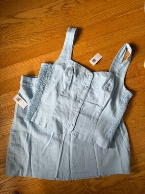 Linen Blend Skirt and Tank Set